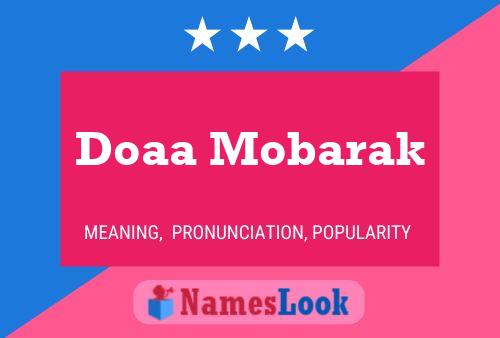 Affiche de nom Doaa Mobarak