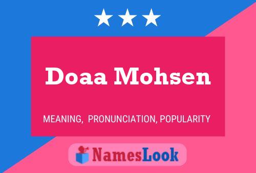 Affiche de nom Doaa Mohsen