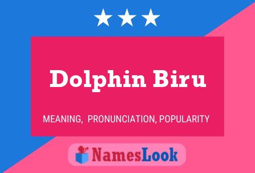 Affiche de nom Dolphin Biru