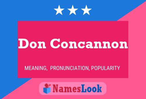 Affiche de nom Don Concannon