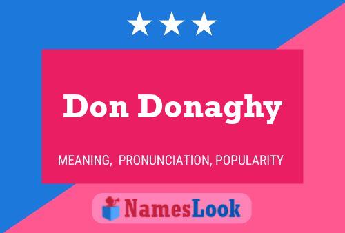 Affiche de nom Don Donaghy