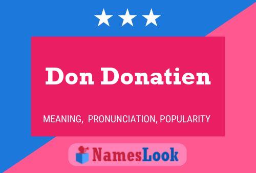 Affiche de nom Don Donatien