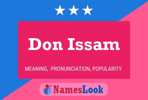 Affiche de nom Don Issam