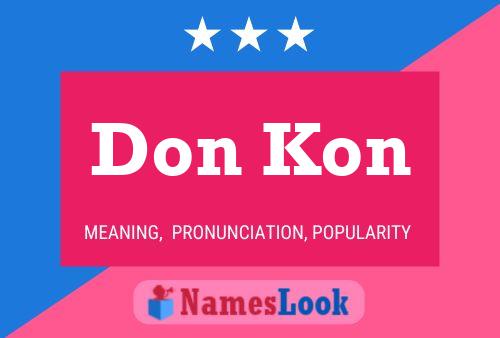 Affiche de nom Don Kon