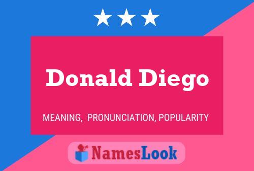 Affiche de nom Donald Diego