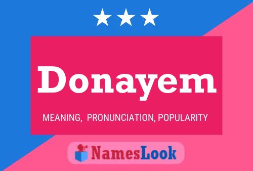 Affiche de nom Donayem