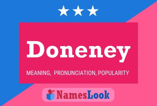 Affiche de nom Doneney