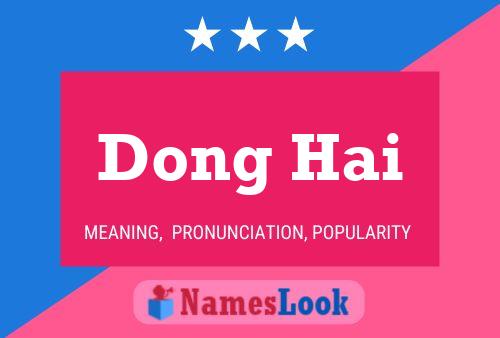 Affiche de nom Dong Hai