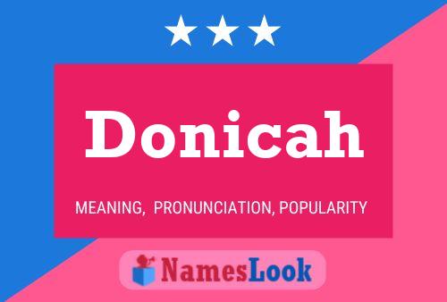 Affiche de nom Donicah