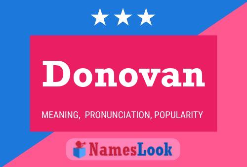 Affiche de nom Donovan