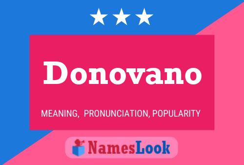 Affiche de nom Donovano