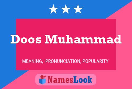 Affiche de nom Doos Muhammad