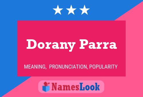 Affiche de nom Dorany Parra