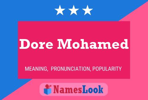 Affiche de nom Dore Mohamed