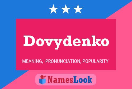 Affiche de nom Dovydenko