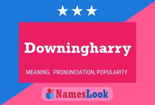 Affiche de nom Downingharry