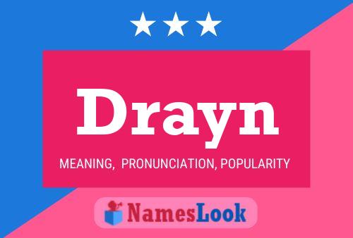 Affiche de nom Drayn