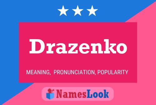 Affiche de nom Drazenko