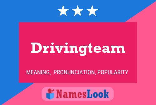 Affiche de nom Drivingteam