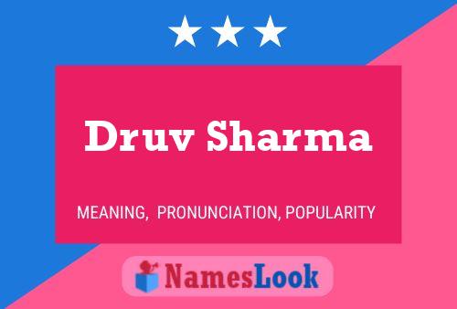 Affiche de nom Druv Sharma