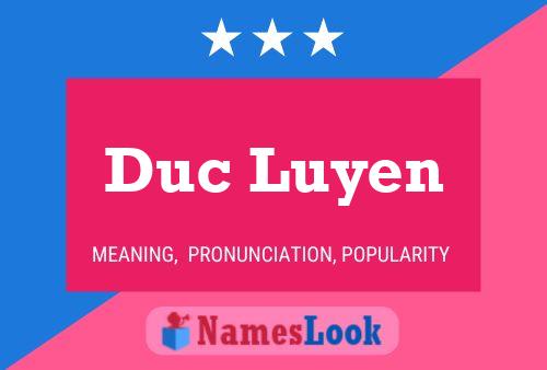 Affiche de nom Duc Luyen