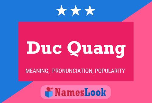 Affiche de nom Duc Quang