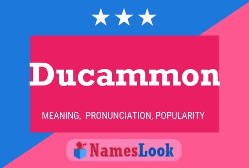 Affiche de nom Ducammon