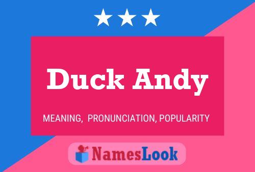 Affiche de nom Duck Andy