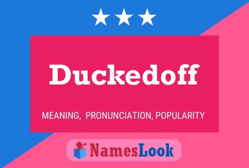 Affiche de nom Duckedoff