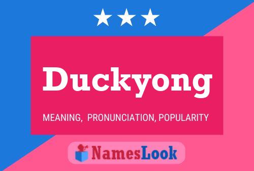 Affiche de nom Duckyong