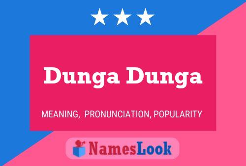 Affiche de nom Dunga Dunga