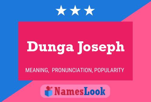 Affiche de nom Dunga Joseph