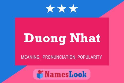 Affiche de nom Duong Nhat