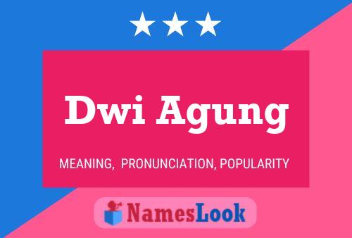 Affiche de nom Dwi Agung