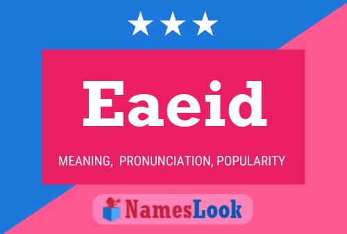 Affiche de nom Eaeid