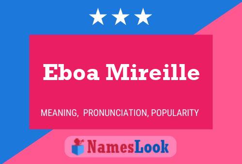 Affiche de nom Eboa Mireille