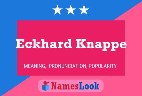 Affiche de nom Eckhard Knappe