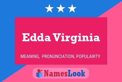 Affiche de nom Edda Virginia