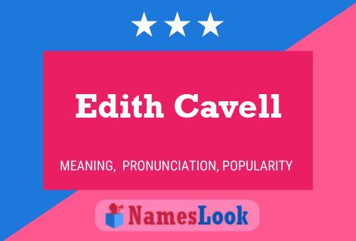 Affiche de nom Edith Cavell