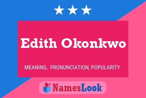 Affiche de nom Edith Okonkwo