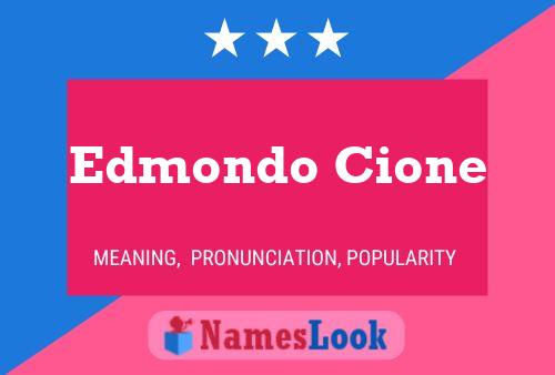 Affiche de nom Edmondo Cione