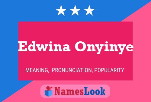 Affiche de nom Edwina Onyinye