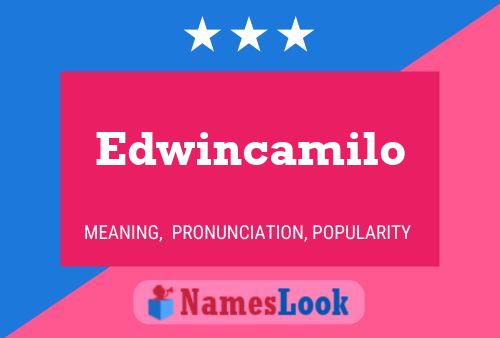 Affiche de nom Edwincamilo