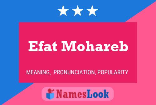 Affiche de nom Efat Mohareb