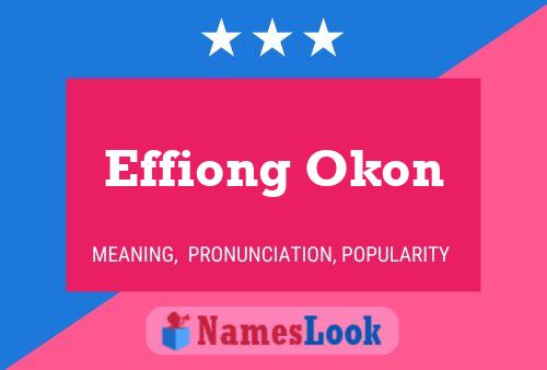 Affiche de nom Effiong Okon