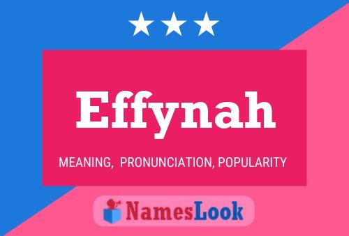 Affiche de nom Effynah