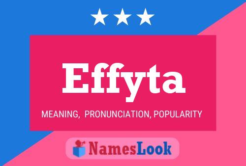 Affiche de nom Effyta