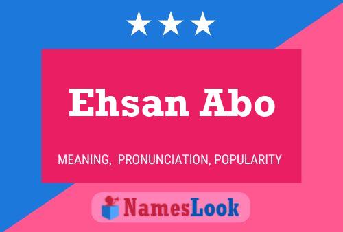 Affiche de nom Ehsan Abo