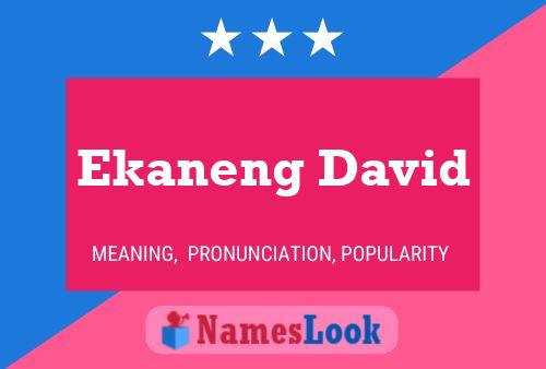 Affiche de nom Ekaneng David