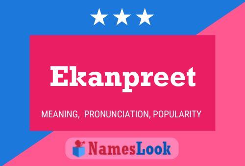 Affiche de nom Ekanpreet